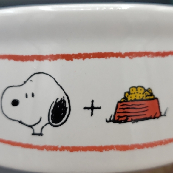 Peanuts Dog Snoopy Bowl Dog Food Happy Peanuts Trinket Dish Poshmark